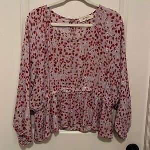 Alterd State A Beautiful Soul Size B 2X 18/20 Floral balloon sleeve light weight